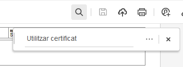 search in the magnifying glass use the certificate