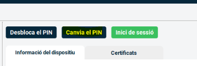 pulsar opción cambia el pin